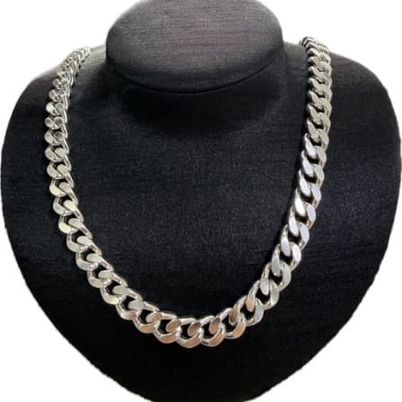 Silver Necklace 143.87 grams 23 inches
