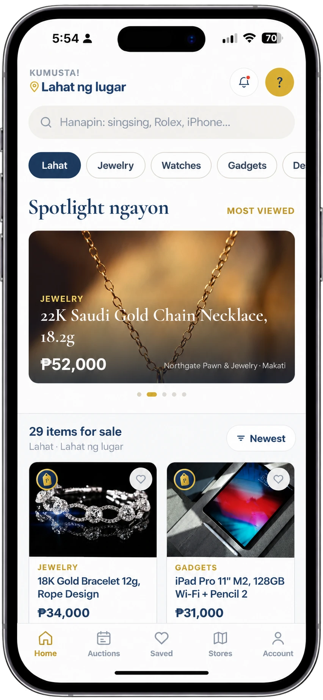 Home feed ng mobile app