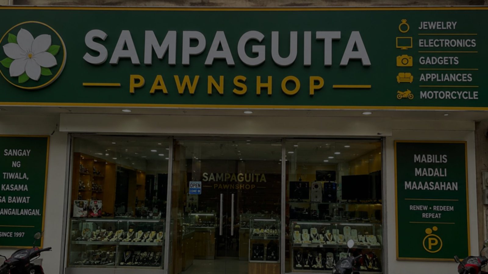 Storefront ng Sampaguita Pawnshop